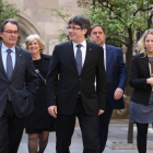 L'expresident de la Generalitat Artur Mas ha participat en el consell executiu setmanal del Govern.