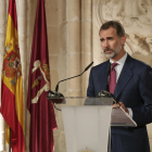 El rei Felip VI, a Conca, als Premis Nacionals de Cultura.