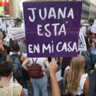 Una concentració en suport a Juana Rivas