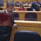 El ministro de Justicia Rafael Catalá, ayer en el Senado.