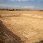 Los terrenos donde se han iniciado movimientos de tierra para la planta de Ossó, ayer sin obras.