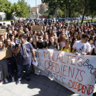Imagen de archivo de la protesta en el instituto en junio. 