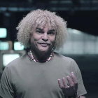 Carlos Alberto Valderrama, en el vídeo de la campaña.