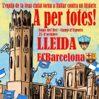 El Lleida Esportiu va començar a crear ambient de Copa ahir amb els cartells publicats en xarxes socials.
