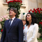 Puigdemont dice que las armas de Catalunya son las rosas y el libro