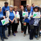 Protesta de la PDE a Tortosa contra la portada d’aigua de Rialb.