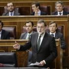 El president del Govern, Mariano Rajoy, al Congrés dels Diputats.