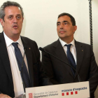 El conseller d'Interior, Joaquim Forn, i el director dels Mossos d'Esquadra, Pere Soler.