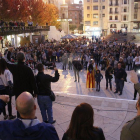 La proclamació simbòlica de la República ahir a Lleida ciutat.