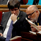El president de la Generalitat, Carles Puigdemont, i el