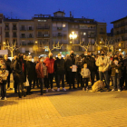 La plaza Mercadal de Balaguer fue el escenario de la concentración.