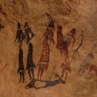 Danza fálica del conjunto de arte rupestre de El Cogul.