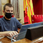 El diputat de la CUP per Lleida, Pau Juvillà, al Parlament