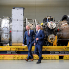 El CEO de Siemens Energy, Christian Bruch, al costat del canceller alemany, Olaf Scholz.