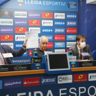Luis Pereira, al centre, ahir amb Vicente Javaloyes i Marc Torres durant la roda de premsa.