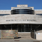 Façana de la seu del Comitè Olímpic Espanyol (COE) a Madrid