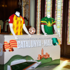 La presentación oficial del partido Catalunya-Mali, que supondrá la despedida de Bojan como profesional, tuvo lugar ayer en la Paeria.