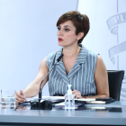 La portaveu del govern espanyol, Isabel Rodríguez, en roda de premsa després del Consell de Ministres.