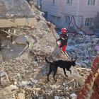 Miembro de la Unidad Militar de Emergencias (UME) en Islahiye (Ganzitep), Turquía, en labores de búsqueda y rescate tras el terremoto.