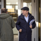 Albert Esteve, ayer a la salida de los juzgados de Lleida, donde estaba citado para declarar.