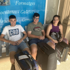 Laia, Joel i Sergi, viatgers habituals Lleida-Tarragona.