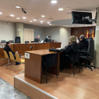 L’acusat, ahir a la banqueta de l’Audiència de Lleida en un judici que acabarà avui.
