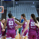 Jugadores del Robles Força Lleida, després de l’últim partit d’aquesta passada temporada.