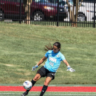 María Mon, durant un entrenament amb la Universitat de West Alabama.