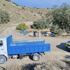 Els agents de la Urbana van sorprendre els responsables de l’abocament en plena descàrrega. - PAERIA DE BALAGUER