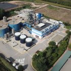 Vista de les instal·lacions actuals de la planta d’assecatge de purins de Tracjusa, a Juneda. - GAP
