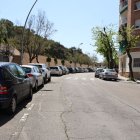 El carrer Camp de Mart de Lleida, al Barri Antic, tindrà 82 noves places de zona blava en el tram entre Salmerón i Onofre Cerveró. - MAGDALENA ALTISENT