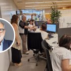 La teniente de alcalde Carme Valls, en una visita a la OMAC. - SE