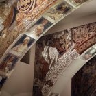 Murales de Sijena en el Museu Nacional d'Art de Catalunya.