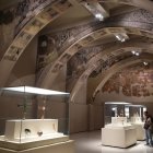 Una obra mestra del 1200- L’arquitecte i arqueòleg Josep Gudiol (1904- 1985), com a membre del Comitè de la Generalitat per al Salvament del Patrimoni Artístic, va recuperar els fragments dels murals que es van salvar d’un incendi el 1936. Són al MNAC des del 1940. - ELI DON/ACN
