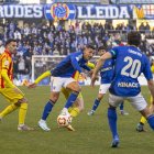 Una acció del partit que van disputar Lleida i Sant Andreu al Camp d’Esports el febrer passat. - JORDI ECHEVARRIA
