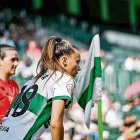La defensa María Amaya, durant un partit amb l’Elx CF. - ELX CF