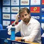 Marc Torres, ahir en un moment de la compareixença davant dels mitjans de comunicació. - MAGDALENA ALTISENT