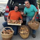 Dos recolectores de setas.
