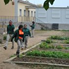 Alumnes del cicle de jardineria i plantes. - E. FARNELL