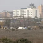 Un dels campaments que denuncien els veïns de la Bordeta. - JORDI ECHEVARRIA