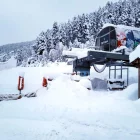 L’estació d’esquí de Port Ainé, ahir sota uns 60 o 80 centímetres de neu nova.