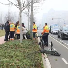Accident de patinet registrat a Lleida al febrer. - JORDI ECHEVARRIA