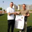 Els presidents del Borges i l’At. Lleida al Ramon Farrús.
