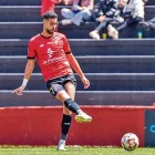 Abreu quan jugava amb el Mensajero de l’illa de La Palma.