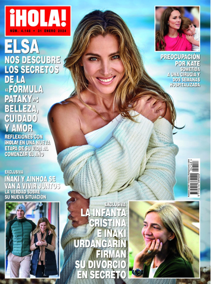 Portada de la revista Hola que adelanta la noticia de que la infanta Cristina e Iñaki Urdangarin han firmado el divorcio.