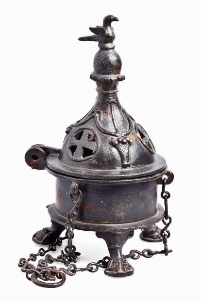 Encenser de la basílica del Bovalar (Seròs, Segrià).
