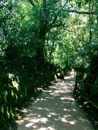 Caminer direcció a la illa de San Juan de Gaztelugatxe