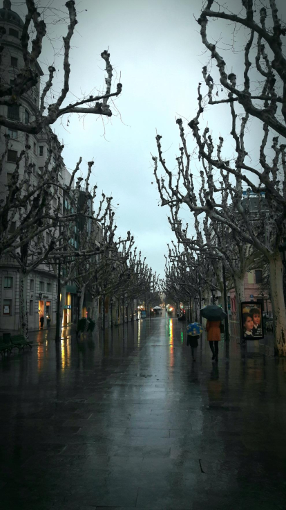 Vespre de pluja a Lleida