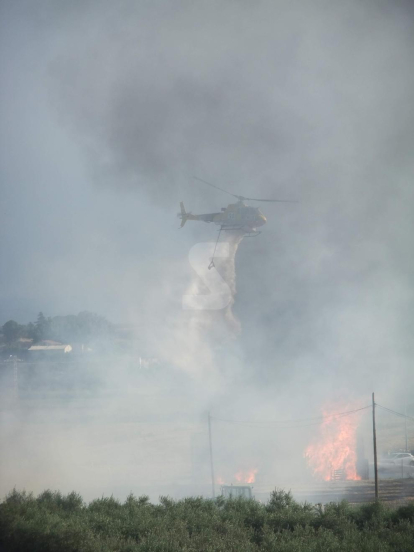 Imatges de l'incendi a Sanui Fruits