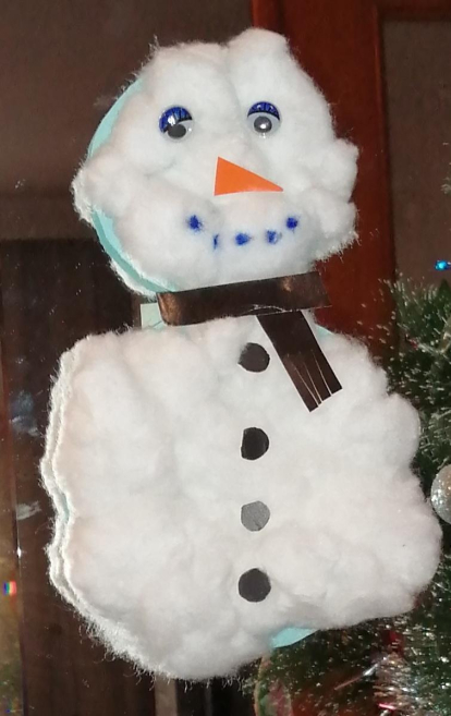 Que bonic li ha quedat el ninot de neu al meu fill de 4 anys!